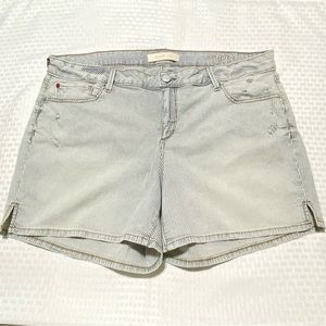 SLINK JEANS STRIPED SHORTS